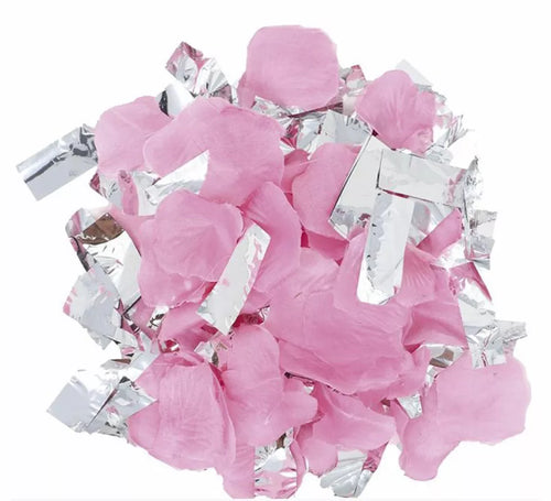 Cañón Kabuki o tubo de Pétalos de rosa de 50 cm para Bodas