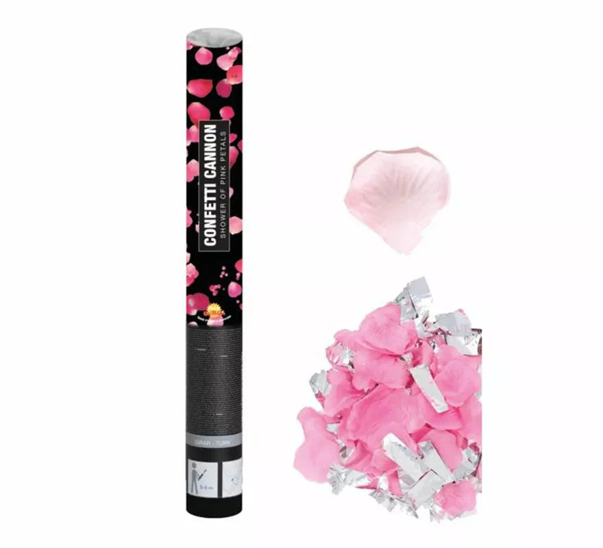 Translation missing: it.Cañón Kabuki o tubo de Pétalos de rosa de 50 cm para Bodas
