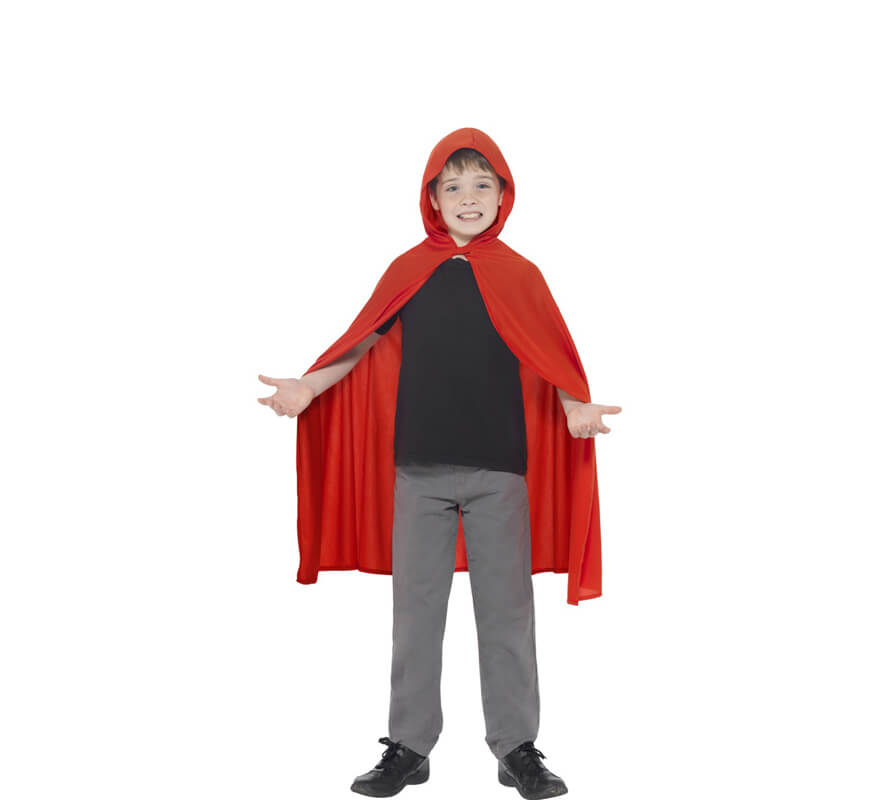 Translation missing: es.Capa con capucha Roja para niños