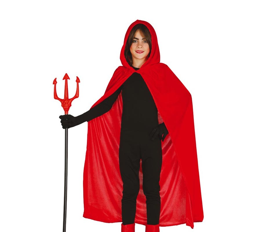 Translation missing: it.Capa con Capucha Roja Terciopelo para niños 100 cm