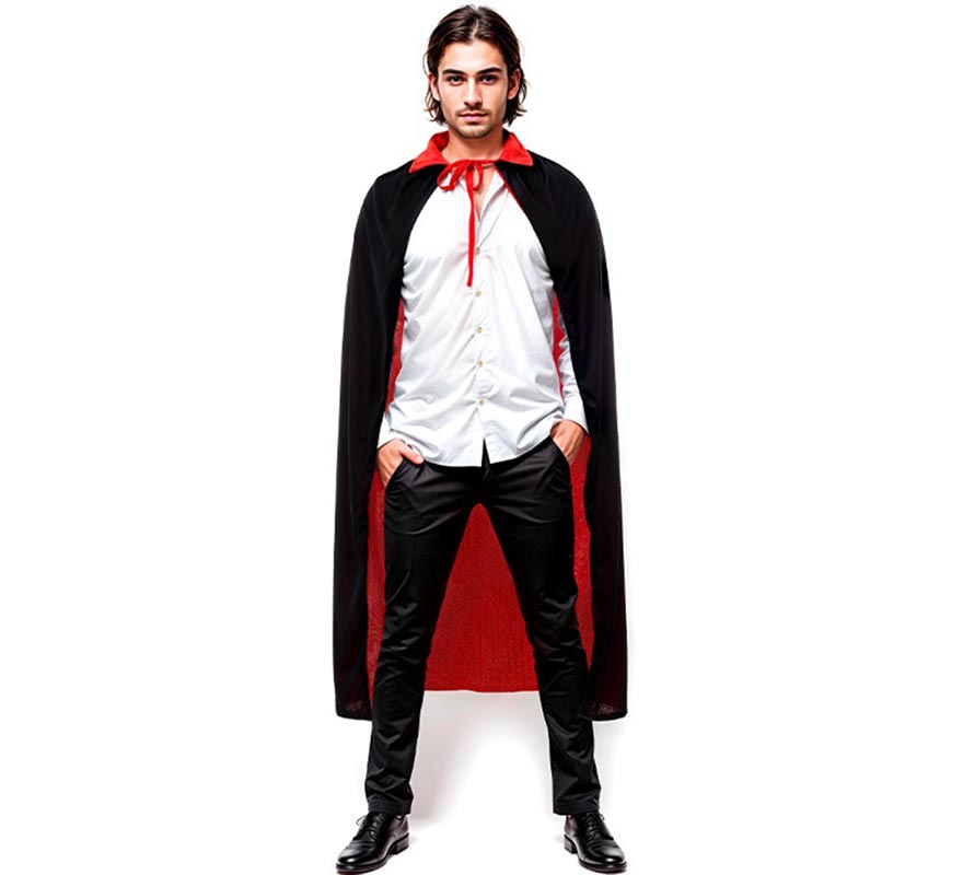Translation missing: it.Capa con Cuello negro y rojo adulto de 130 cm