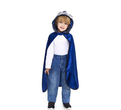 Capa de Caballero azul con capucha infantil