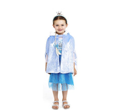 Mantello da principessa con cappuccio per bambini