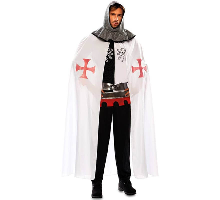 Translation missing: it.Capa de Templario Medieval Blanca para hombre