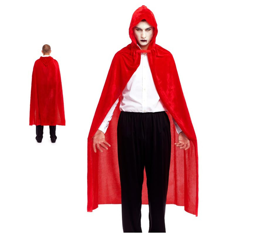 Translation missing: it.Capa de Terciopelo con capucha roja de 140 cm