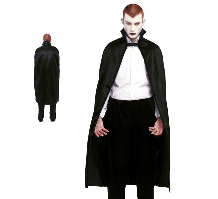 Translation missing: it.Capa de Vampiro negro cuello corto de 140 cm