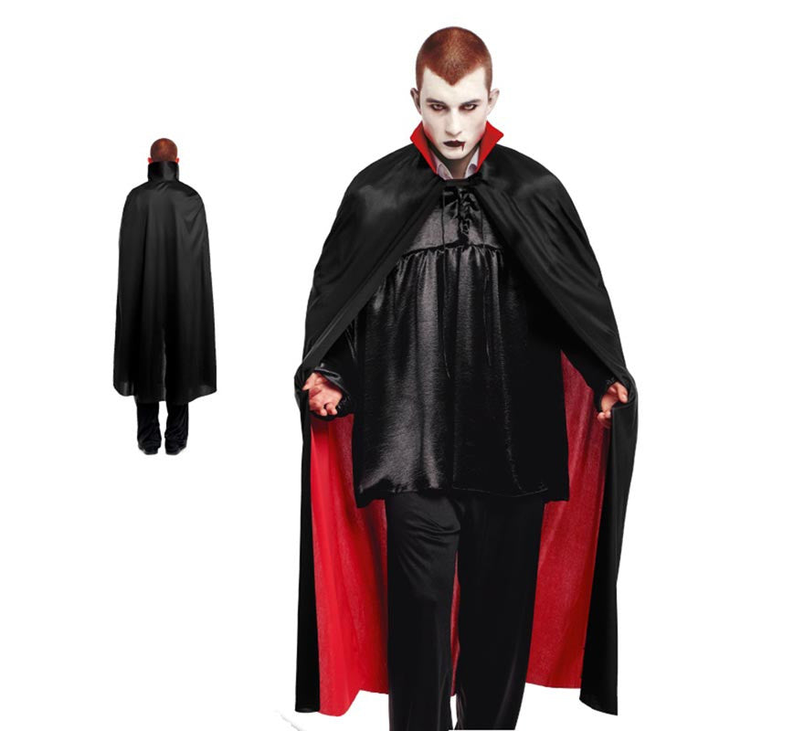 Translation missing: it.Capa de vampiro negro y rojo de 140 cm