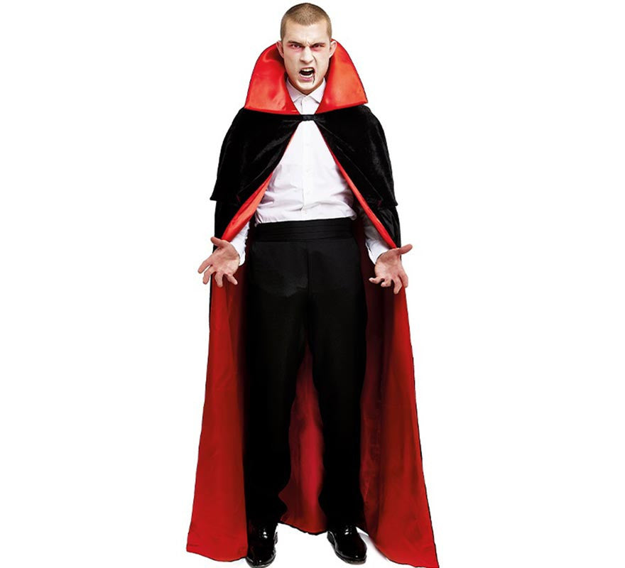 Translation missing: it.Capa de Vampiro Satén y Terciopelo con cuello adulto de 180 cm