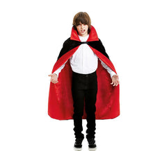 Mantello da Vampiro in Raso e Velluto con colletto da bambino di 120 cm