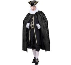 Mantello elegante nero da 120 cm per adulti