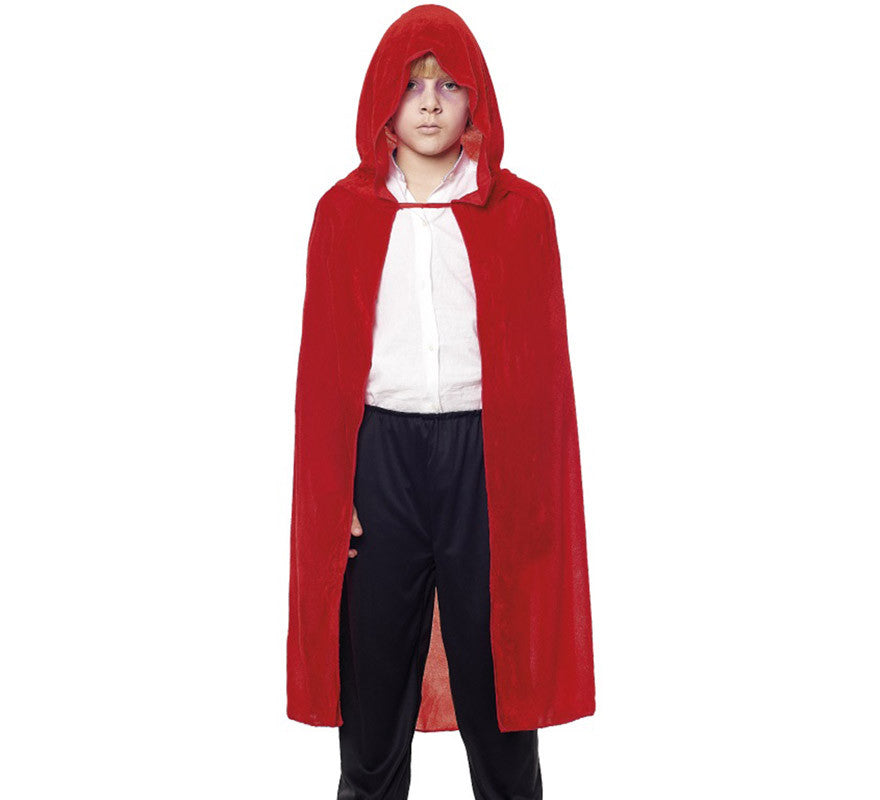 Translation missing: it.Capa Infantil 90 cm Terciopelo con Capucha en varios colores
