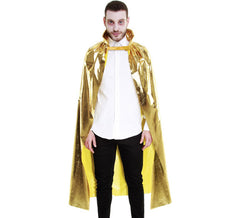 Mantello in Metallo 140 cm Oro Adulto