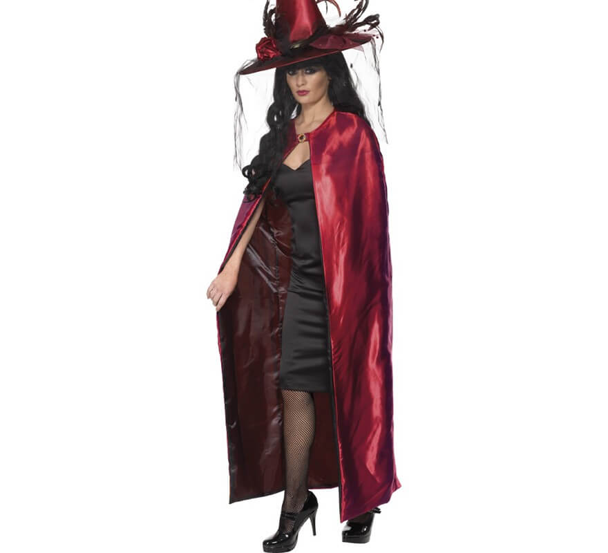 Translation missing: it.Capa Reversible de bruja Roja y negra para mujer