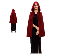 Mantello zoppo adulto rosso 90 cm