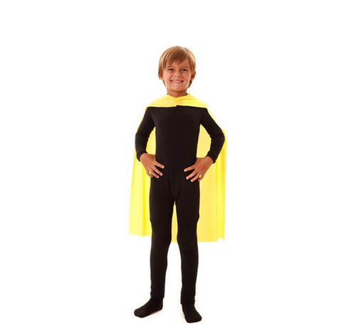 Capa Superhéroe Infantil Amarilla de 70 cm