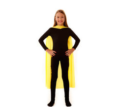 Mantello da supereroe da bambino di 90 cm giallo