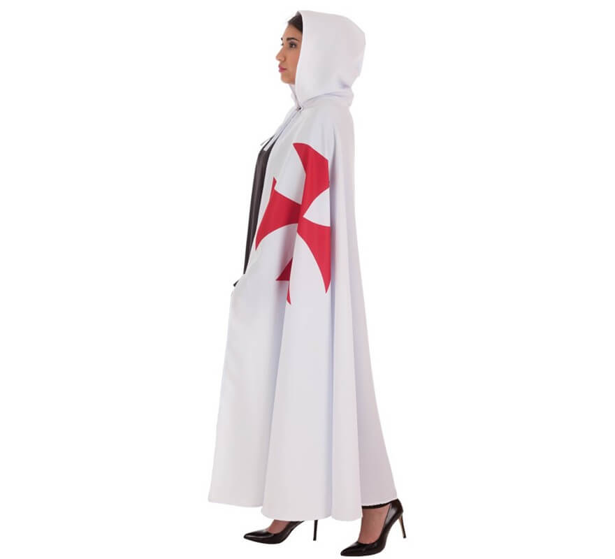 Translation missing: it.Capa Templaria Blanca con cruz para adultos