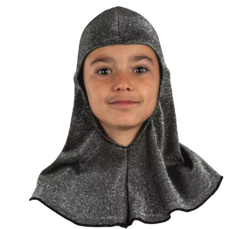 Capucha Medieval gris oscuro infantil
