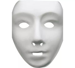 Maschera bianca fantasma per adulti