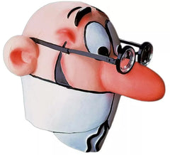 Maschera da Mortadelo con occhiali