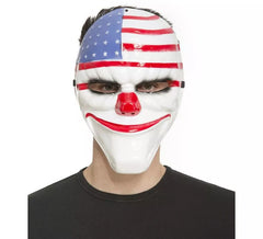 Maschera da clown con bandiera usa