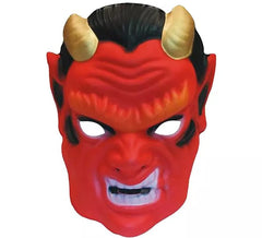 Maschera demone con corna d'oro