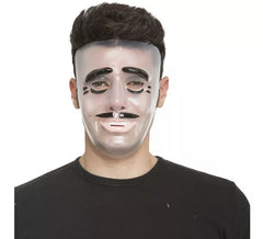 Maschera trasparente uomo con i baffi