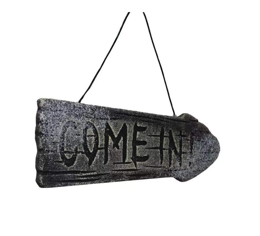 Translation missing: it.Cartel Colgante Come In de 39x12 cm