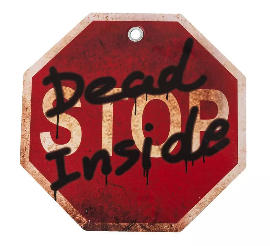 Translation missing: it.Cartel de Muerte en el Interior (Dead Inside) de 24x24x0,5 cm