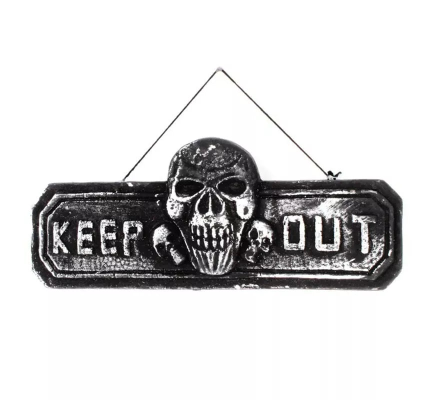 Translation missing: it.Cartel Keep Out de foam de 40x16,5x3 cm
