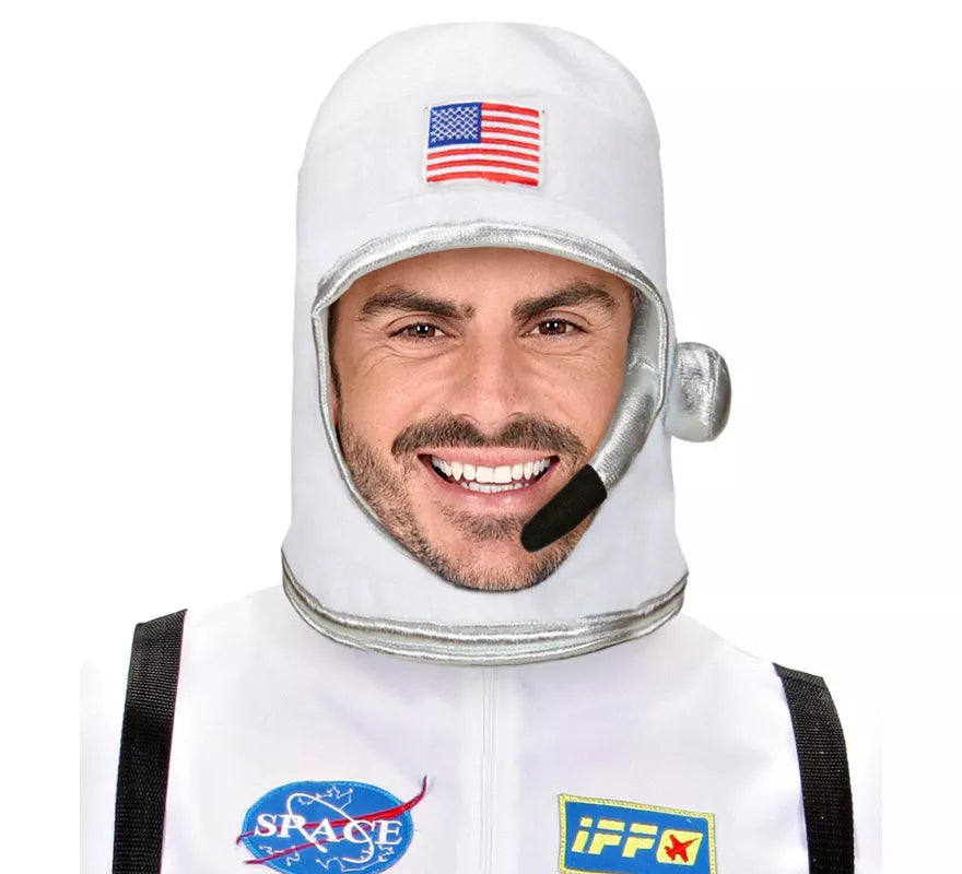 Translation missing: it.Casco Astronauta Blanco USA para adulto