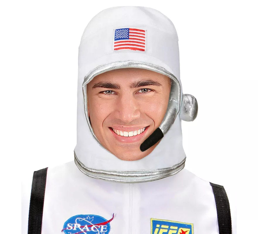 Translation missing: it.Casco Astronauta Blanco USA para adulto
