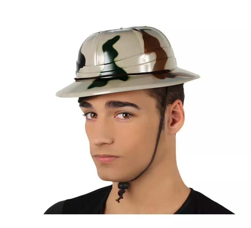 Translation missing: it.Casco camuflaje de Explorador de plástico con cuerda