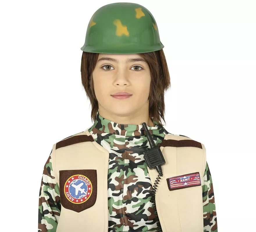 Translation missing: it.Casco con estampado Militar para niño
