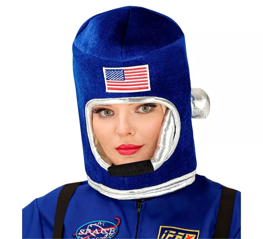 Casco de Astronauta Space azul para adulto