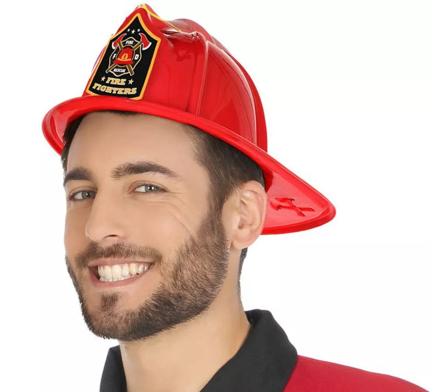 Translation missing: es.Casco de Bombero flocado Rojo