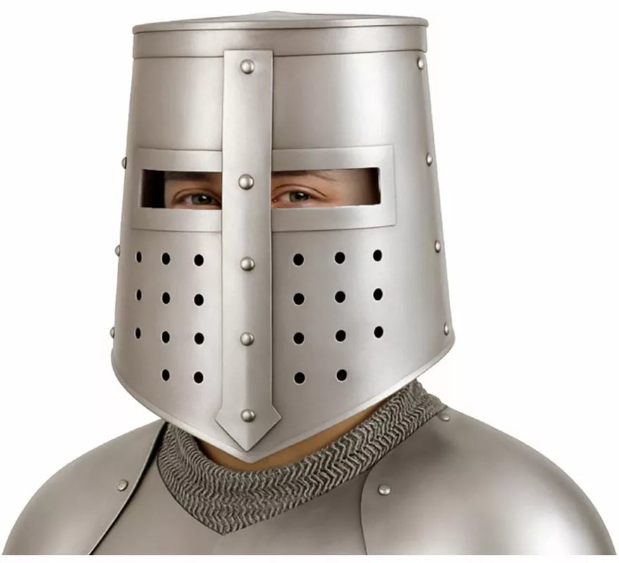 Translation missing: es.Casco de Guerrero Medieval plateado