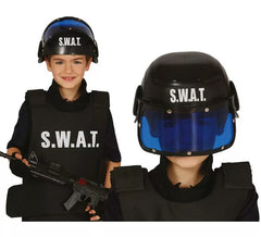 Casco della polizia dello swat del bambino
