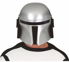Casco da astronauta d'argento