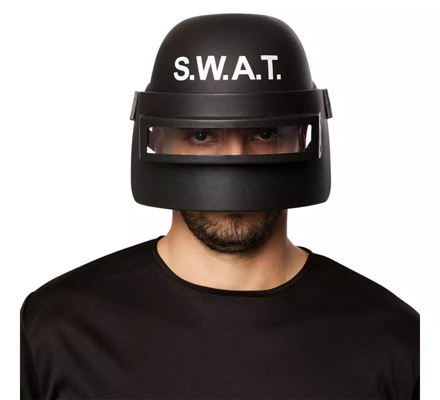 Casco de Swat negro adulto