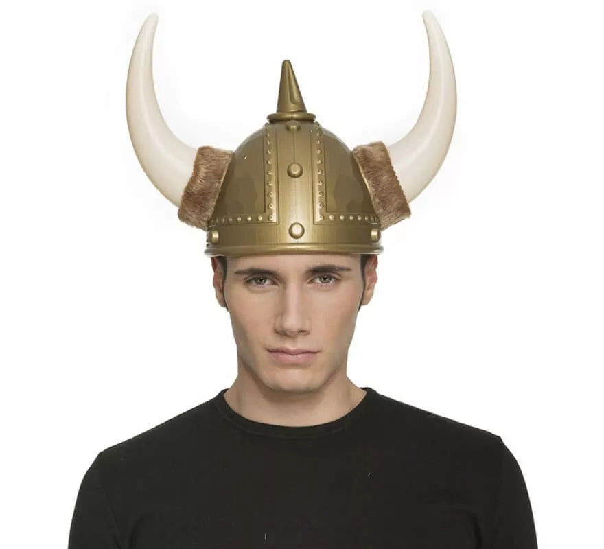 Translation missing: it.Casco de Vikingo con cuernos de Plástico