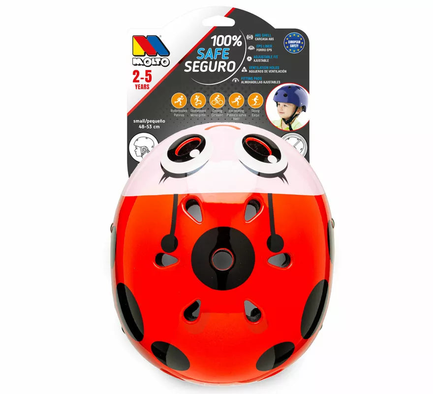 Casco Mariquita para niña
