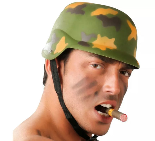 Casco Militar con cuerda