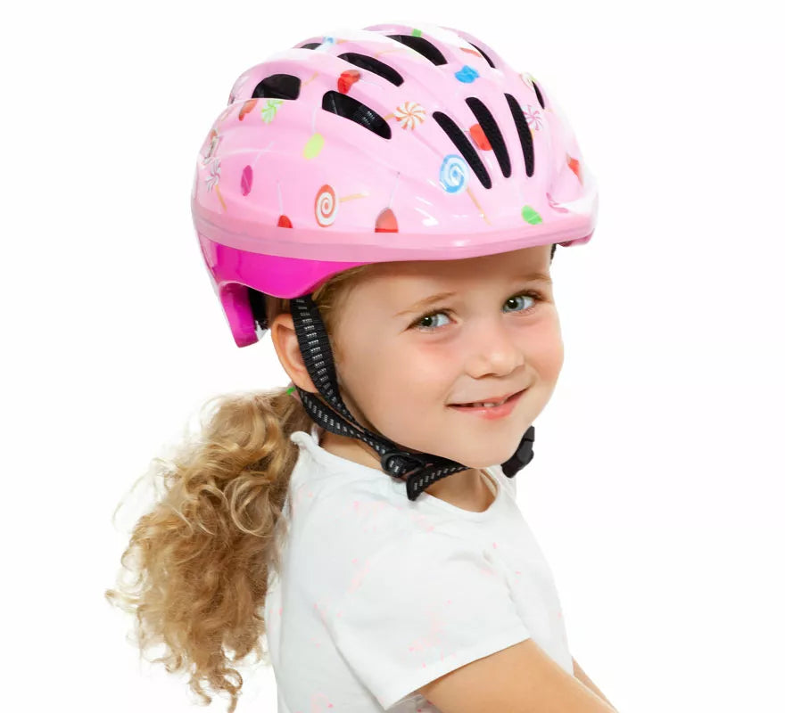 Casco Moltó rosa para niña