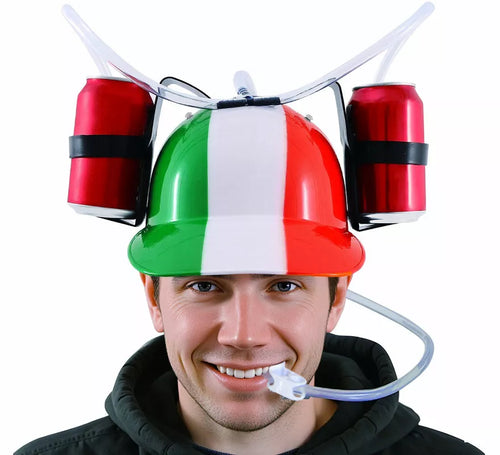 Casco para Bebida con Bandera de Italia