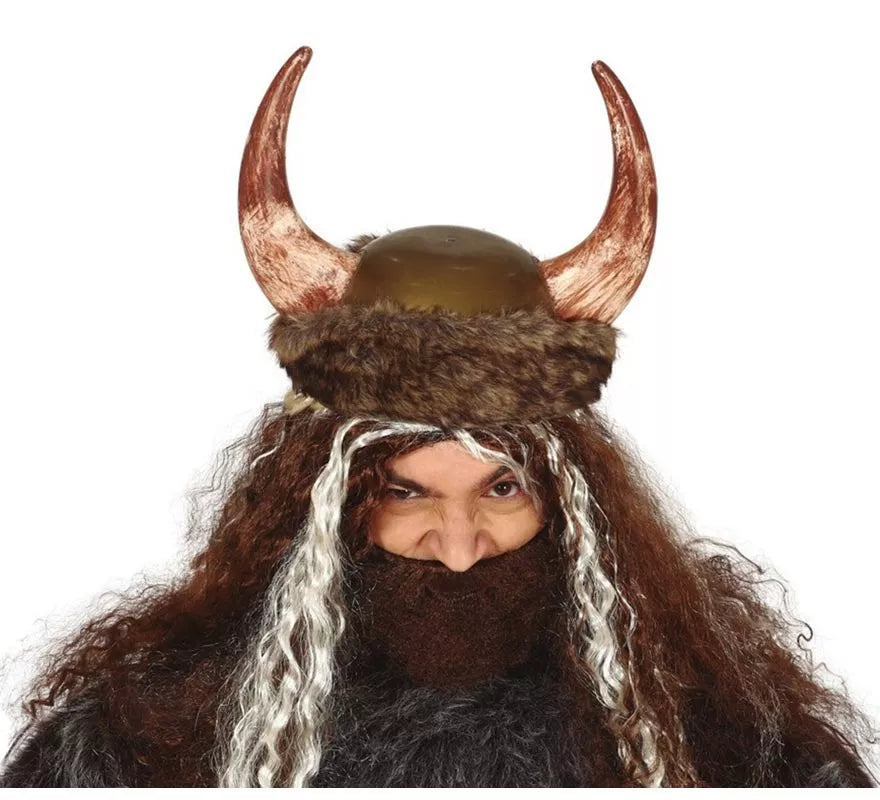 Translation missing: es.Casco Vikingo con Cuernos y Piel