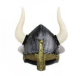 Casco Vikingo envejecido con cuernos