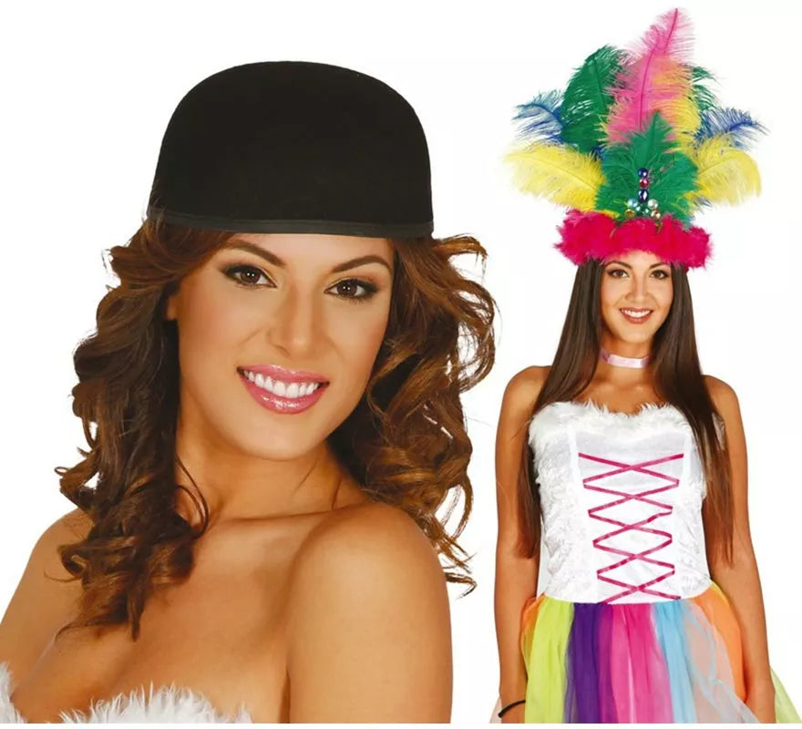 Translation missing: es.Casquete de fieltro negro para decorar