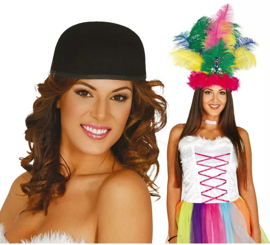Translation missing: es.Casquete de fieltro negro para decorar