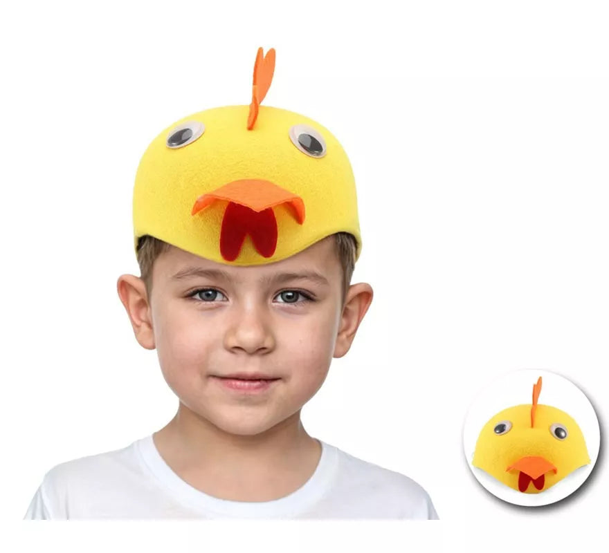 Translation missing: es.Casquete de Pollo amarillo infantil